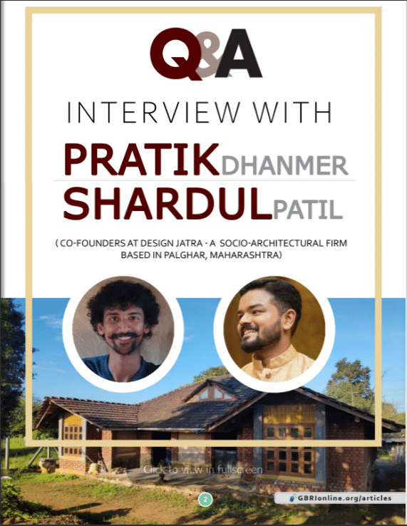 Interview 4 option2 By Rutuja Ghadage -Ar. Pratik Dhanmer and Ar. Shardul Patil