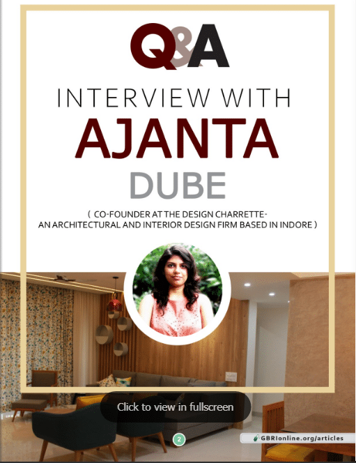 Interview with Ar. Ajanta Dube