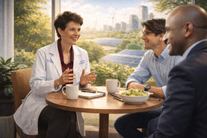 Climate Change And Health: A Lunchtime Chat With Dr. Joan Schiller