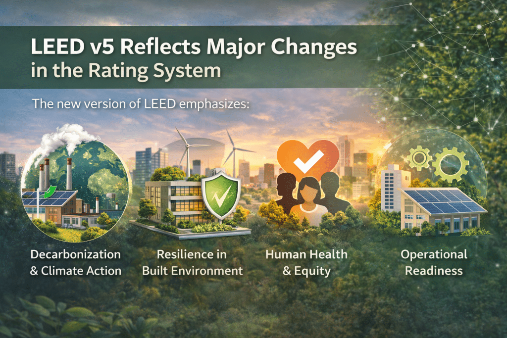 LEED exam preparation for LEED v5 certification with sustainable building concepts